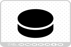 Ice Hockey Puck SVG PNG DXF Product Image 1