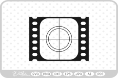 Film Movie Reel Tape SVG PNG DXF Product Image 1