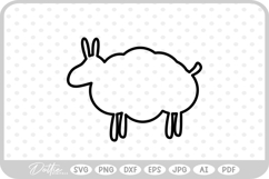 Sheep SVG PNG DXF Product Image 1