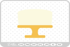 Cake on Stand SVG PNG DXF Product Image 1