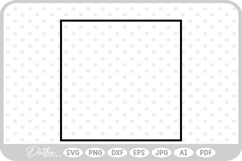 Square SVG PNG DXF Product Image 1