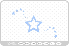 Star Shape Stars Space Doodle Starburst SVG PNG DXF Product Image 1