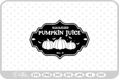 Pumpkin Juice Potion Bottle Label Halloween Witch SVG PNG Product Image 1