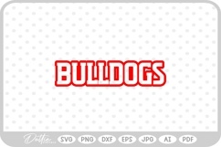 Bulldogs Sports Team SVG PNG DXF Product Image 1