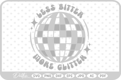 Disco Ball Party Glitter Sparkle Dance Quote SVG PNG DXF Product Image 1