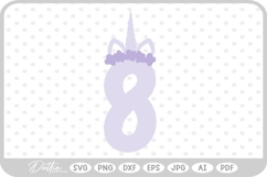 Unicorn Number 123456789 SVG PNG DXF Product Image 1