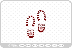 Santa Boot Print Christmas SVG PNG DXF Product Image 1