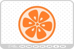 Orange Citrus Fruit SVG PNG DXF Product Image 1