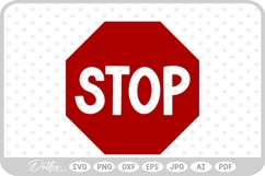 Stop Sign SVG PNG DXF Product Image 1