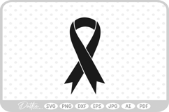 Cancer Awareness Ribbon Survivor SVG PNG DXF Product Image 1