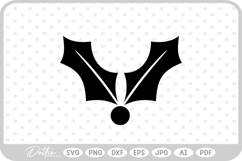Holly Christmas Plant Winter SVG PNG DXF Product Image 1