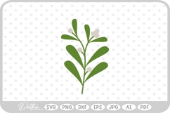 Mistletoe Christmas Plant SVG PNG DXF Product Image 1