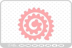 Rolled Flower SVG PNG DXF Product Image 1