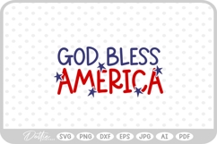 God Bless America SVG PNG DXF Product Image 1