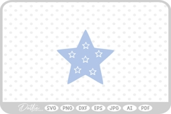Star Shape Stars Space Doodle Starburst SVG PNG DXF Product Image 1