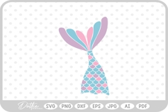 Mermaid Tail Under The Sea SVG PNG DXF Product Image 1