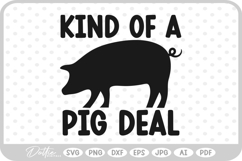 Pig Quote Farm Animal SVG PNG DXF Product Image 1