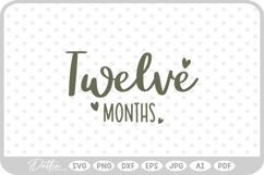 Twelve Months Baby Milestone SVG PNG DXF Product Image 1