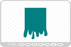 Dripping Melted Shape Silhouette Blood SVG PNG DXF Product Image 1