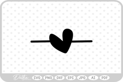 Heart Line SVG PNG DXF Product Image 1