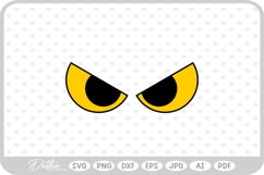 Halloween Scary Eyes Eyeballs SVG PNG DXF Product Image 1