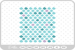 Mermaid Scale Pattern Fish SVG PNG DXF Product Image 1