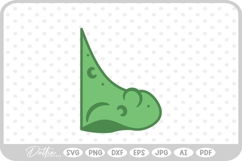 Witch Nose Warts Halloween Green SVG PNG DXF Product Image 1