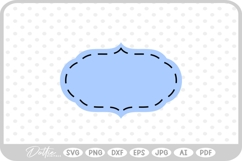Elegant Dashed Shape SVG PNG DXF Product Image 1