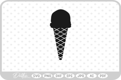 Ice Cream Cone SVG PNG DXF Product Image 1