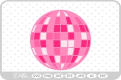 Disco Ball Party Glitter Sparkle Dance SVG PNG DXF Product Image 1