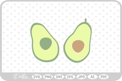 Avocado SVG PNG DXF Product Image 1