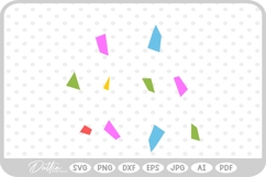 Confetti Party Décor SVG PNG DXF Product Image 1