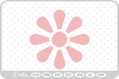 Simple Cute Flower SVG PNG DXF Product Image 1