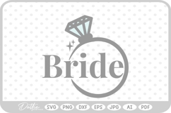 Bride Engagement Wedding Ring Love SVG PNG DXF Product Image 1