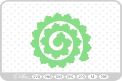 Paper Flower Rolled Craft SVG PNG DXF Product Image 1