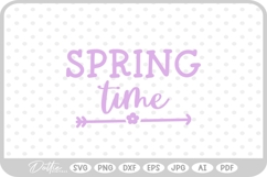 Spring Time Flower Arrow SVG PNG DXF Product Image 1