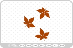 Fall Leaves Halloween Spooky Autumn Harvest SVG PNG DXF Product Image 1