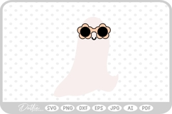Ghost with Sunglasses Halloween SVG PNG DXF Product Image 1