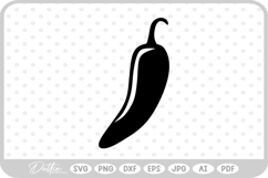 Chili Pepper SVG PNG DXF Product Image 1