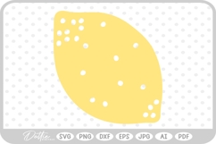 Lemon Citrus Fruit SVG PNG DXF Product Image 1