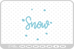 Snow SVG PNG DXF Product Image 1