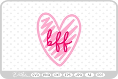 BFF Besties Best Friend SVG PNG DXF Product Image 1