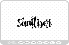 Sanitiser Minimal Cleaning Label SVG PNG DXF Product Image 1