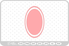 Oval SVG PNG DXF Product Image 1