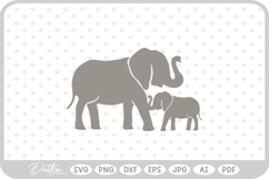 Elephants SVG PNG DXF Product Image 1