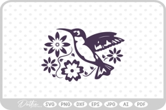 Hummingbird Bird SVG PNG DXF Product Image 1