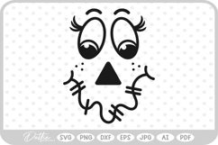Scarecrow Face Halloween Halloween SVG PNG DXF Product Image 1