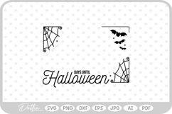 Halloween Count Down Frame Spider Web Spooky SVG PNG DXF Product Image 1