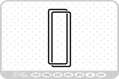Rectangle Shapes Linked SVG PNG DXF Product Image 1