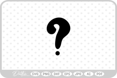 Question Mark SVG PNG DXF Product Image 1
